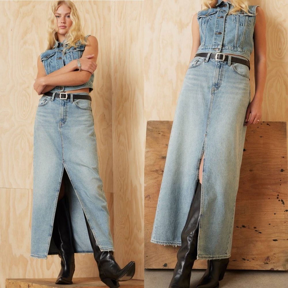Levi’s Premium Ankle Column Skirt